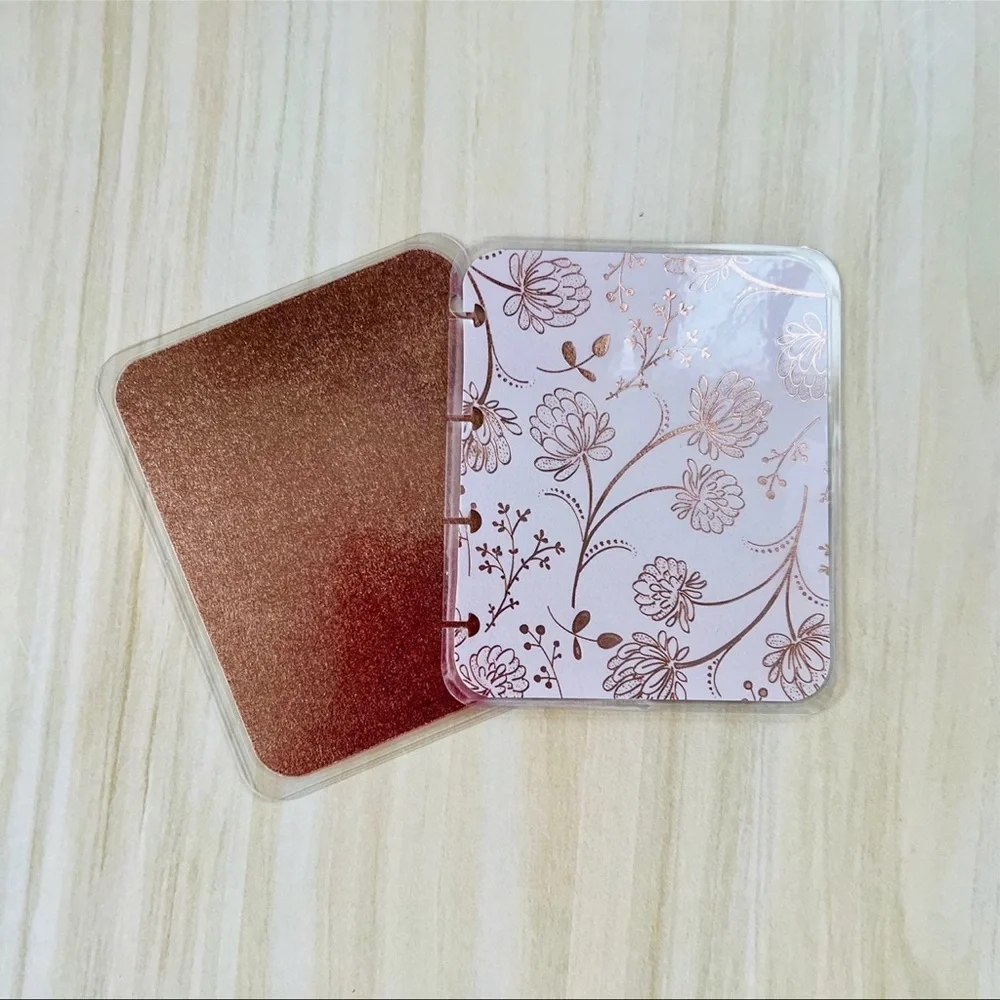 Happy planner micro notes weekly layout rose gold flowers